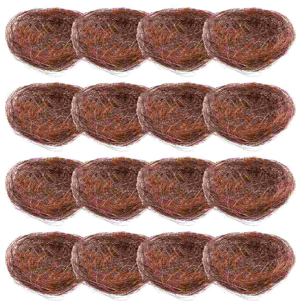 16 Pcs Cages Bird's Nest Plate Decoration Nests for Indoor Garden Decorative Toy
16 Pcs Cages Bird's Nest Plate Decoration Nests for Indoor Garden Decorative Toy