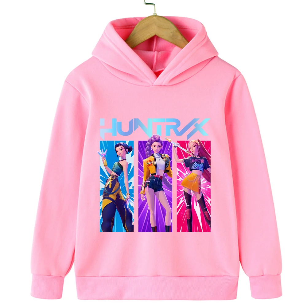 Girls Hooded Sweatshirt Warm Cute Rumi KPop Demon Hunter Cartoon Children's Wave Fashion Casual Tops Casual Black Pink Clothing
Girls Hooded Sweatshirt Warm Cute Rumi KPop Demon Hunter Cartoon Children's Wave Fashion Casual Tops Casual Black Pink Clothing