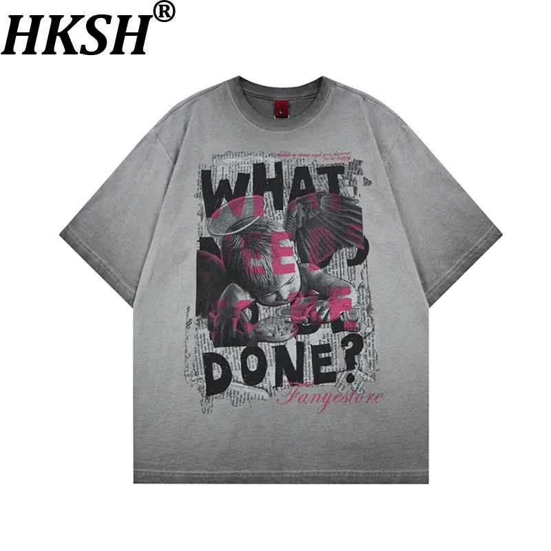 HKSH Spring Summer New Men Tide American Dark High Street Printed Washed Short-Sleeved T-shirt Women Loose Hip-hop Tees HK20868
HKSH Spring Summer New Men Tide American Dark High Street Printed Washed Short-Sleeved T-shirt Women Loose Hip-hop Tees HK20868