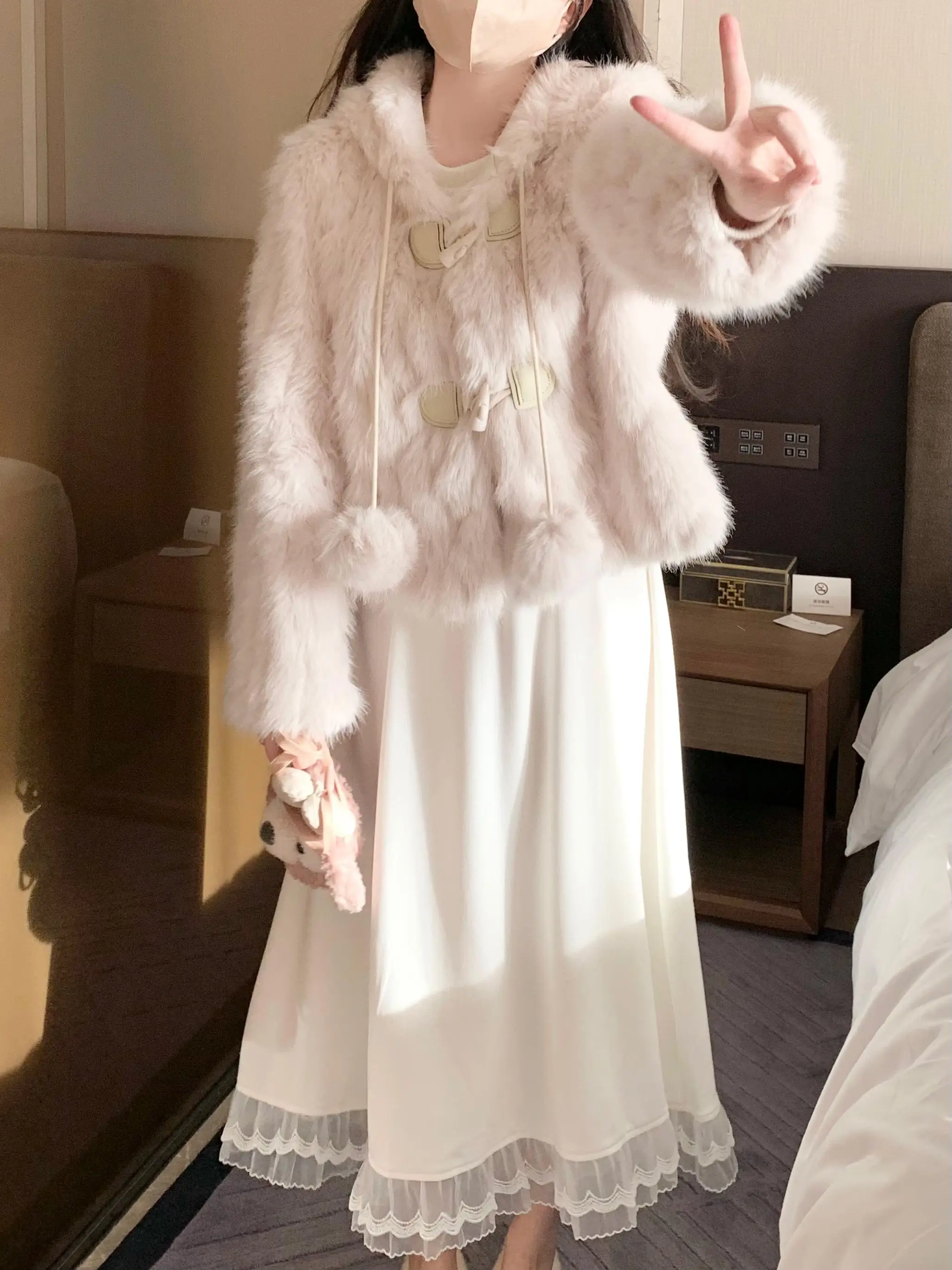 Adorable Furry Outerwear Women's Autumn Sweet Sle Comfortable Soft Cute Small Design Open Cardigan Thiened Long Sve Ho...
Adorable Furry Outerwear Women's Autumn Sweet Sle Comfortable Soft Cute Small Design Open Cardigan Thiened Long Sve Ho...