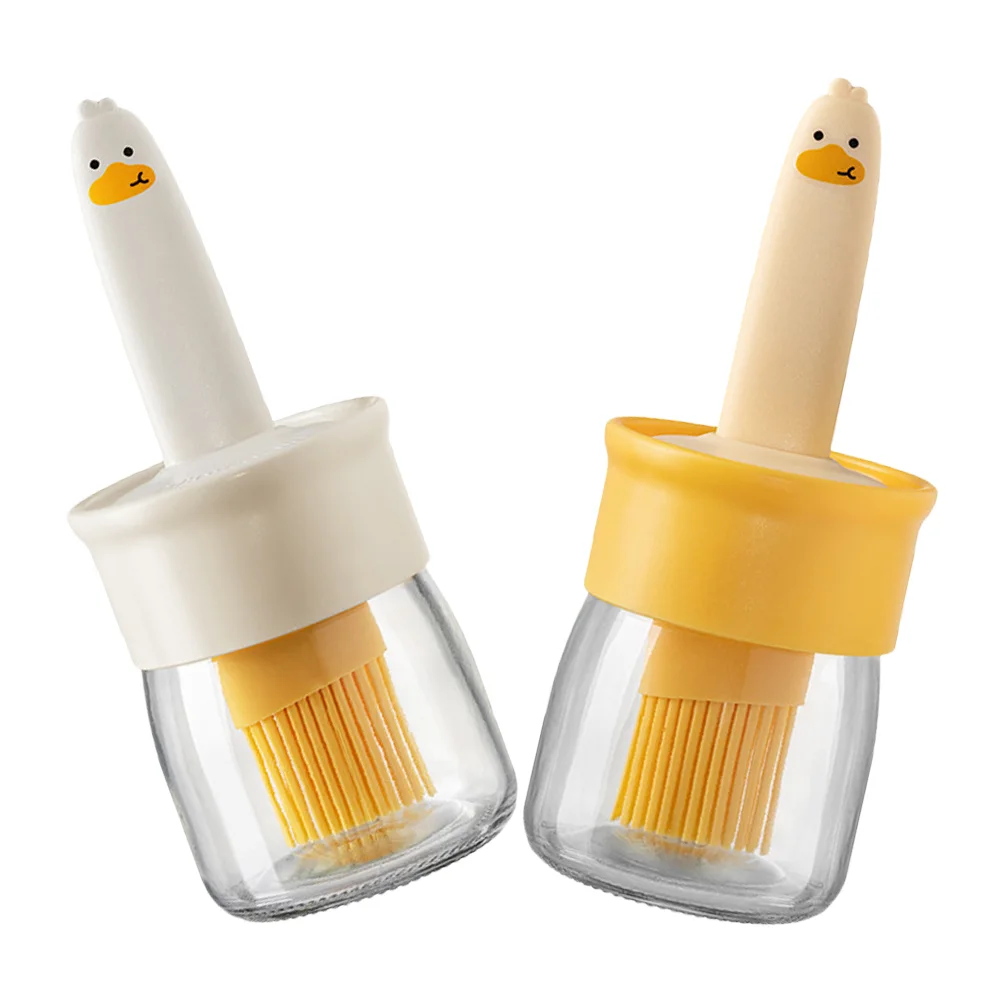 2 Pcs High Temperature Resistance Oil Bottle with Brush Olive Grease Pot Glass for Home
2 Pcs High Temperature Resistance Oil Bottle with Brush Olive Grease Pot Glass for Home