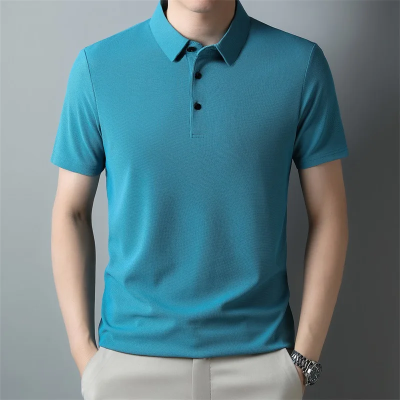 2024 New Waffle Men's Summer Short sleeve lapel business POLO shirt for men
2024 New Waffle Men's Summer Short sleeve lapel business POLO shirt for men