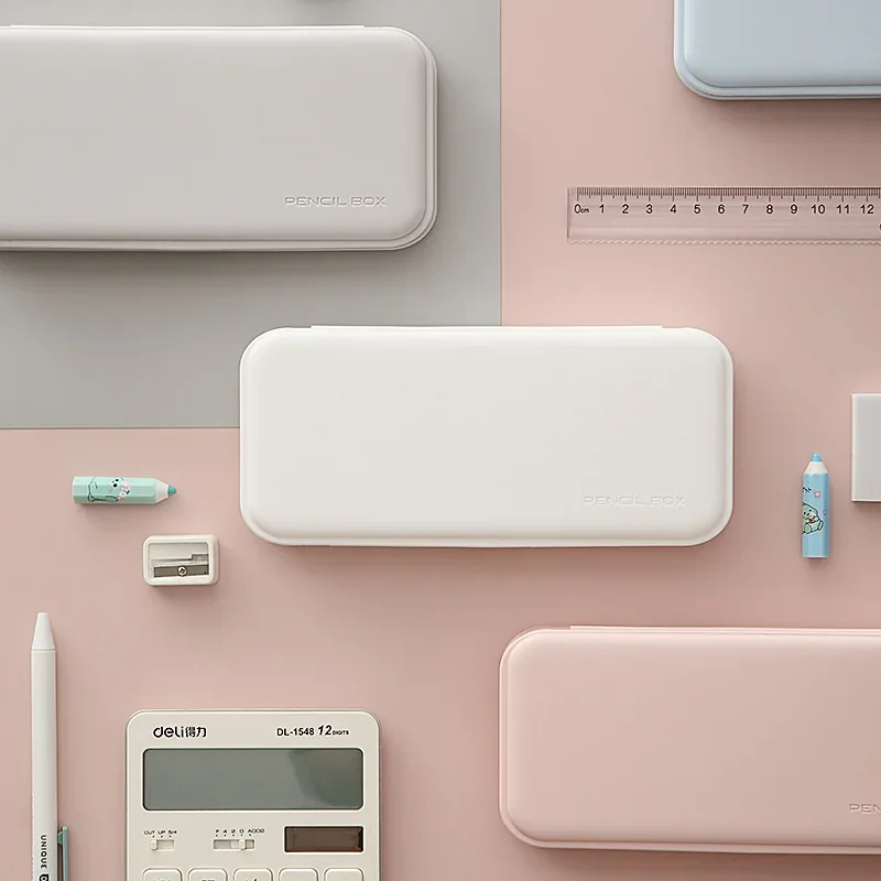 New Pencil Cases Pens Storage School Office Simple Plastic Box Candy Color Single Layer Stationery Box Storage Bags
New Pencil Cases Pens Storage School Office Simple Plastic Box Candy Color Single Layer Stationery Box Storage Bags