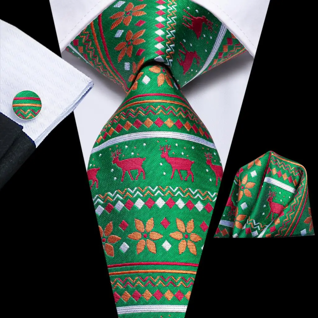 Green Christmas Tie Silk Wedding Tie For Men Gift Mens Necktie Handky Cufflink Set Fashion Party Dropshiping Hi-Tie Designer
Green Christmas Tie Silk Wedding Tie For Men Gift Mens Necktie Handky Cufflink Set Fashion Party Dropshiping Hi-Tie Designer