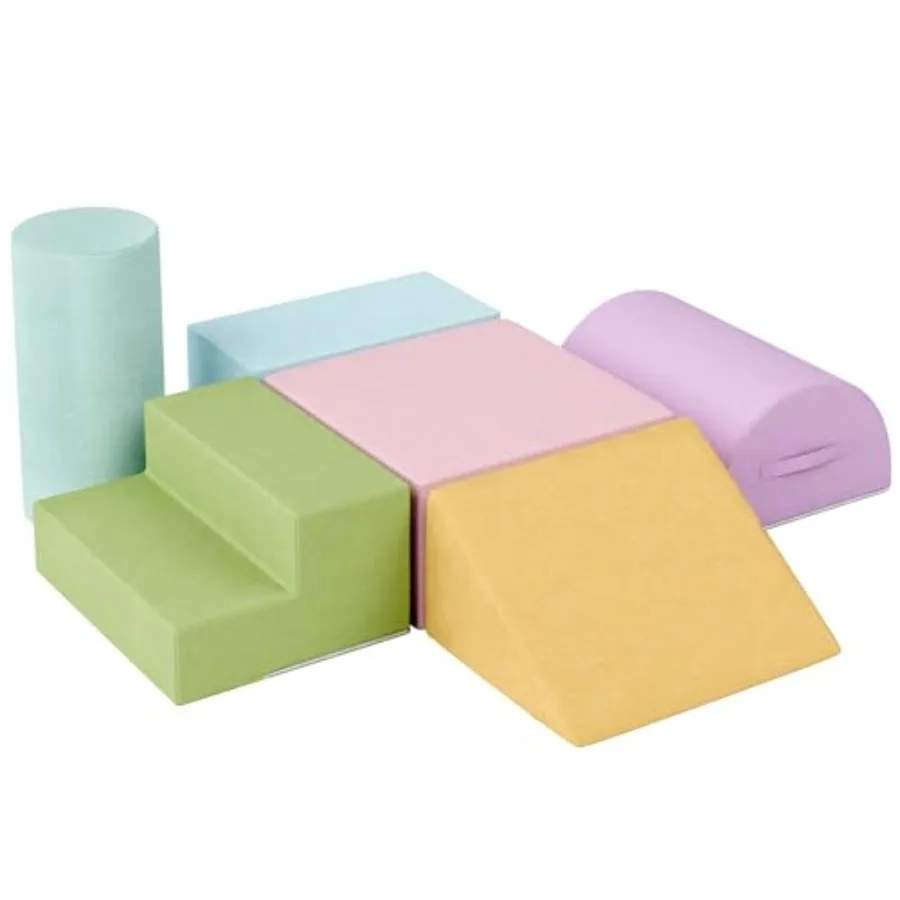 Foam Climbing Blocks for Toddlers 1-3 6-Piece Soft EVA Play Set in Bright Colors Non-Slip Lightweight Indoor Climb Crawl Activi
Foam Climbing Blocks for Toddlers 1-3 6-Piece Soft EVA Play Set in Bright Colors Non-Slip Lightweight Indoor Climb Crawl Activi