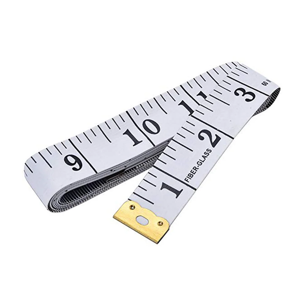 2pcs Soft Tape Measure 150X1.2Cm White Waterproof Fiberglass Reinforced For Body Sewing Craft Tailor Ruler Foot Inch Measuring
2pcs Soft Tape Measure 150X1.2Cm White Waterproof Fiberglass Reinforced For Body Sewing Craft Tailor Ruler Foot Inch Measuring