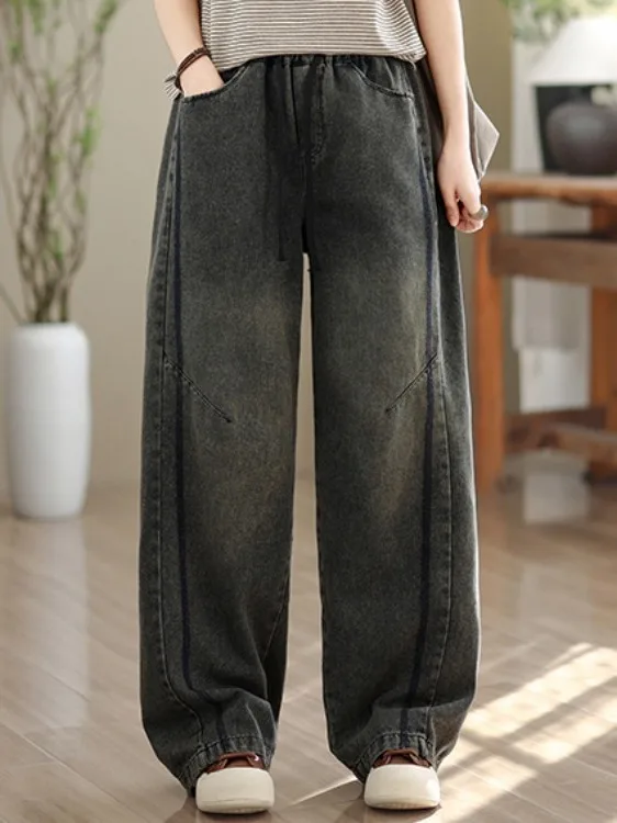 Washed Jeans High Waist Loose Fit Women's plus Size Casual Spring Fashion White Washed Bend Knife Pants Ladies Trousers
Washed Jeans High Waist Loose Fit Women's plus Size Casual Spring Fashion White Washed Bend Knife Pants Ladies Trousers