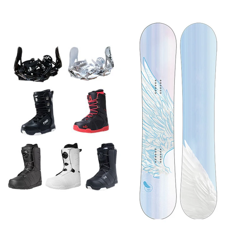Stylish Blue Feather Pattern Adult Snowboard Set All Terrain Eco Friendly Wood Core Fiberglass Composite Ski Board Set
Stylish Blue Feather Pattern Adult Snowboard Set All Terrain Eco Friendly Wood Core Fiberglass Composite Ski Board Set