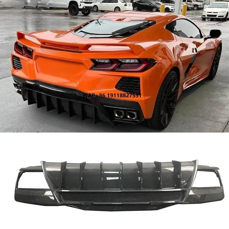 Carbon Fiber Rear Bumper Diffuser for 2019-2025 Corvette C8 Z51 Stingray Car Body Kits
Carbon Fiber Rear Bumper Diffuser for 2019-2025 Corvette C8 Z51 Stingray Car Body Kits
