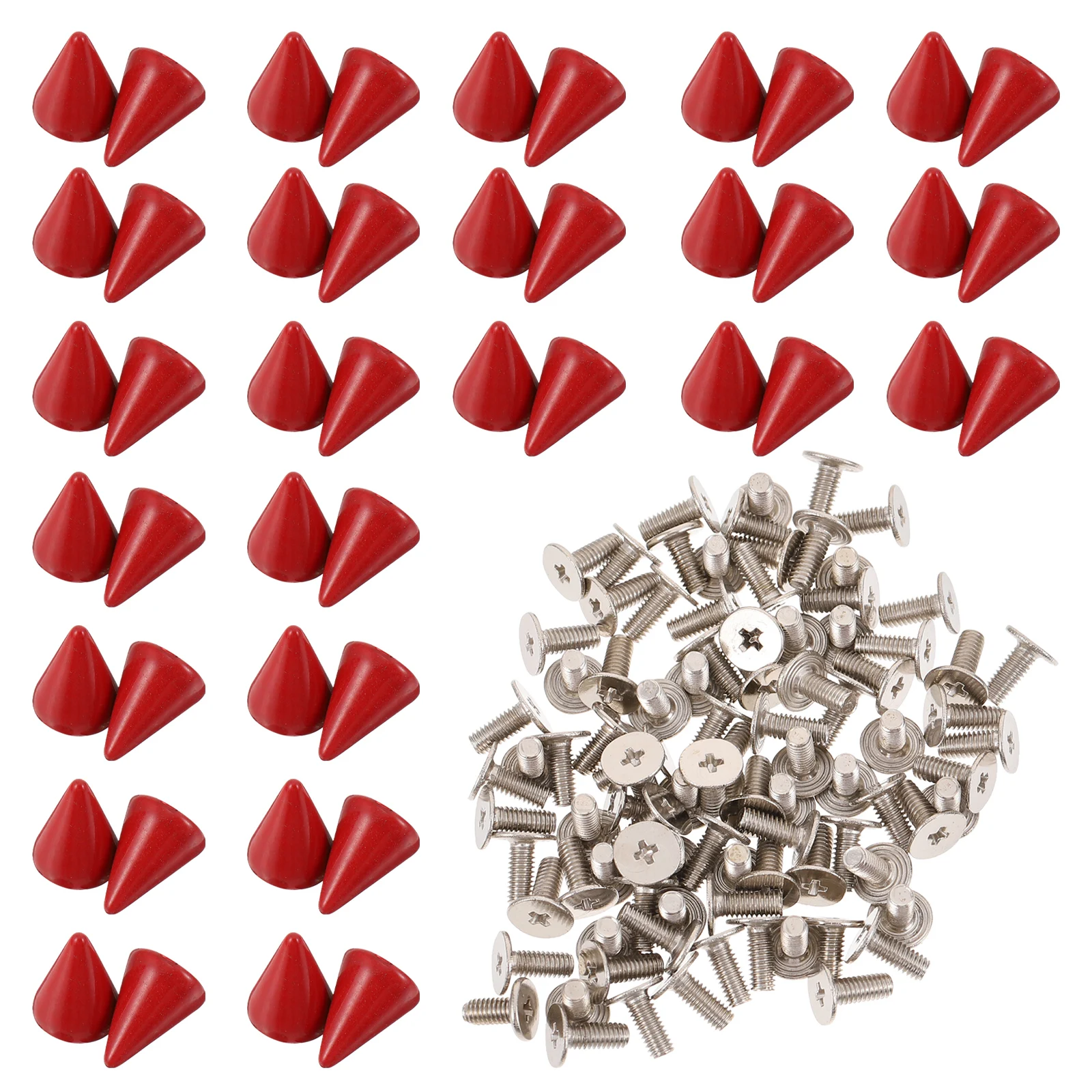 100 set Metal Cone Diy Screwback Studs For Clothing Shoes Bags Decorative Accessories Handmade Punk Spike Phone Case Rivets
100 set Metal Cone Diy Screwback Studs For Clothing Shoes Bags Decorative Accessories Handmade Punk Spike Phone Case Rivets