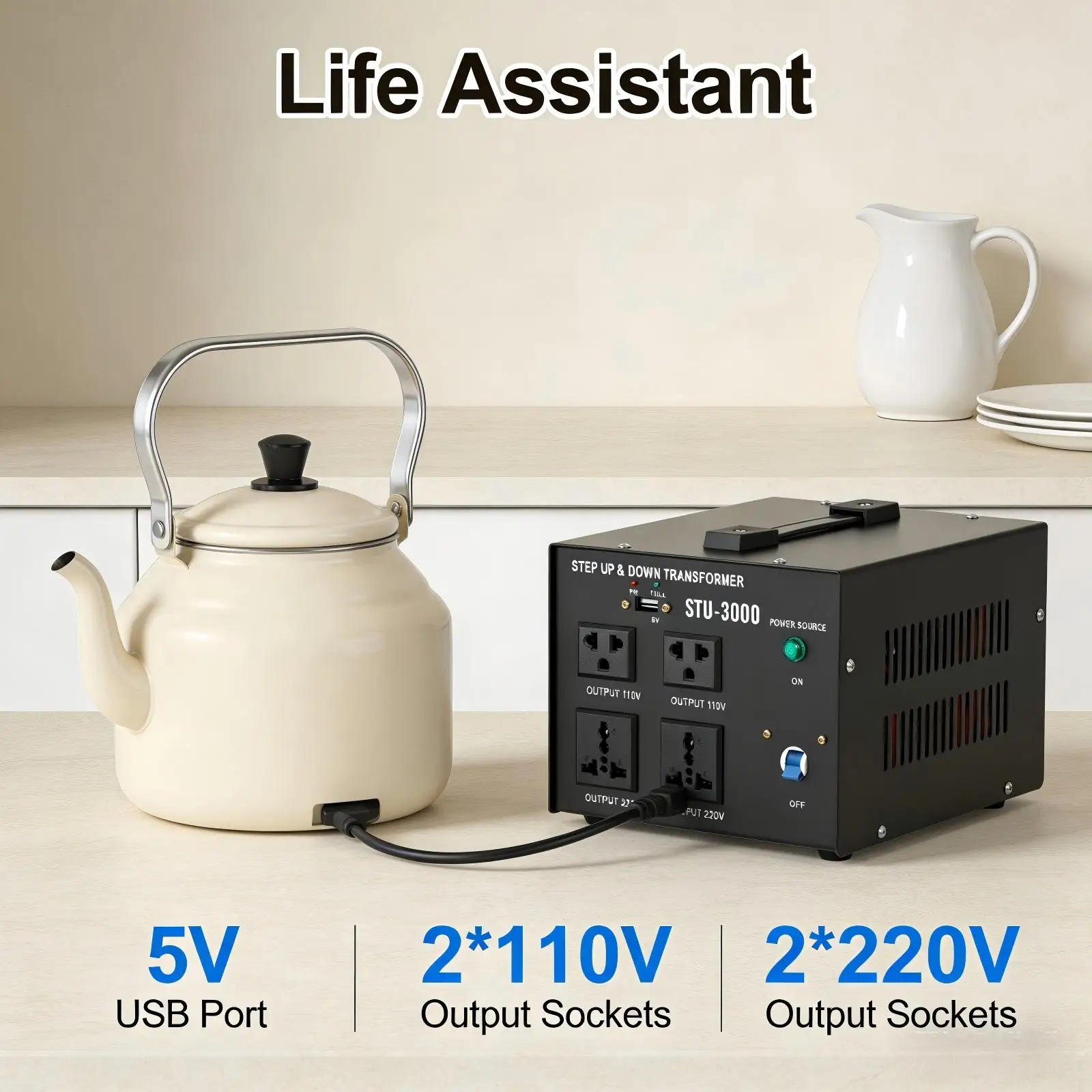 Трансформатор STU-3000, преобразователь питания американского стандарта, 3000 Вт, для различной электроники, сверхмощный
Трансформатор STU-3000, преобразователь питания американского стандарта, 3000 Вт, для различной электроники, сверхмощный