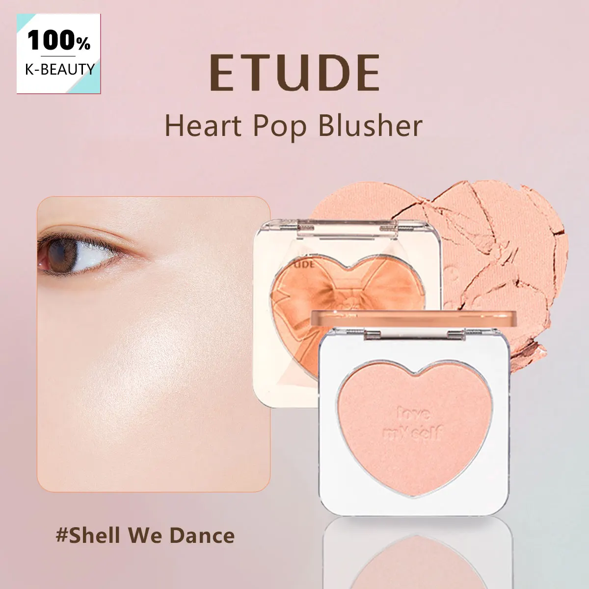 ETUDE Heart Pop Румяна Shell We Dance, тонкая пудра, гладкая и минимальная падение, натуральный смывной эффект, K-красота, корейский макияж
ETUDE Heart Pop Румяна Shell We Dance, тонкая пудра, гладкая и минимальная падение, натуральный смывной эффект, K-красота, корейский макияж