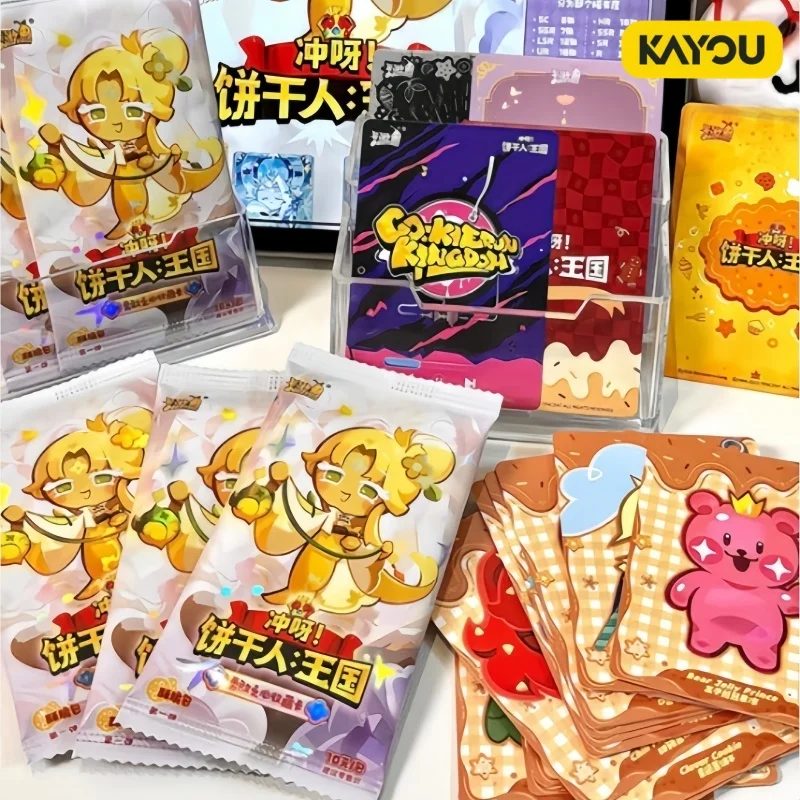 Kayou Cookie Run Kingdom Collectible Cards Official Crunchy Pack First Edition Premium SGR Collection Anime Peripheral For Fans
Kayou Cookie Run Kingdom Collectible Cards Official Crunchy Pack First Edition Premium SGR Collection Anime Peripheral For Fans