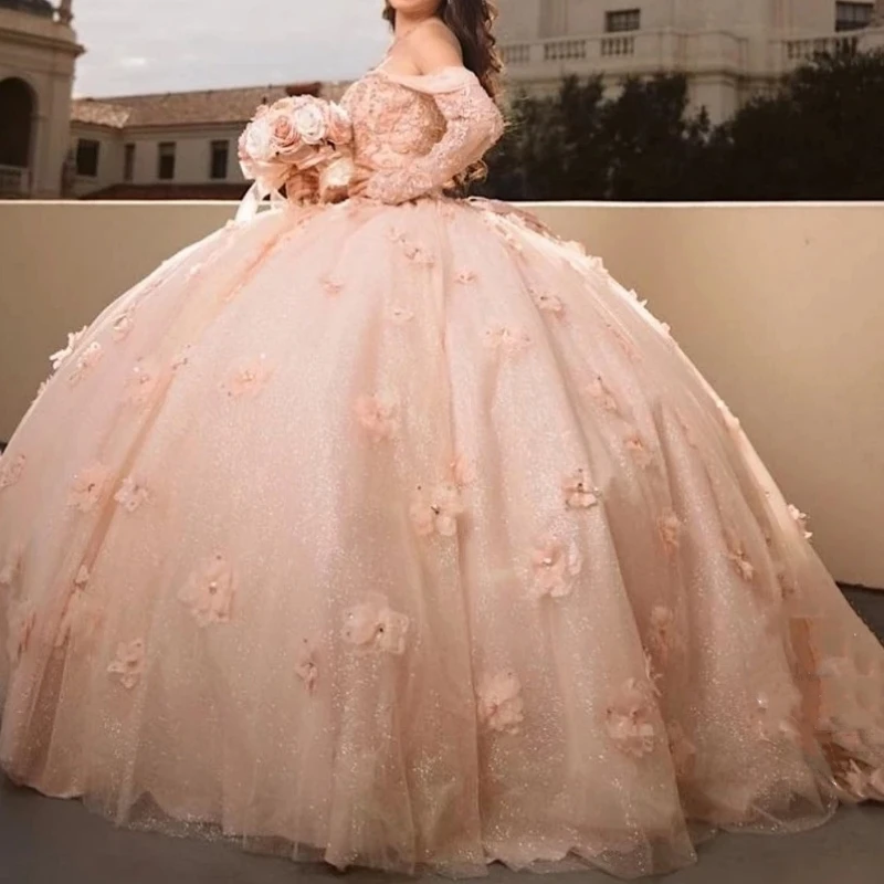 Элегантное 15-е платье Quinceanera для девочек по индивидуальному заказу, бальное платье с длинными рукавами и 3D цветочным принтом, одежда для танцев, выпускного вечера, Vestido De xv Anos Party
Элегантное 15-е платье Quinceanera для девочек по индивидуальному заказу, бальное платье с длинными рукавами и 3D цветочным принтом, одежда для танцев, выпускного вечера, Vestido De xv Anos Party