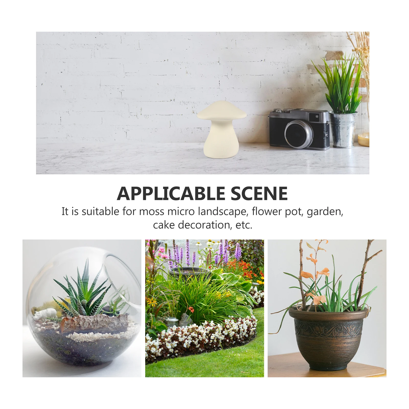 Керамические грибы, миниатюрный садовый декор, водонепроницаемый, не выцветающий, идеально подходит для террариума, декор горшка, украшение для свадебного торта, дома
Керамические грибы, миниатюрный садовый декор, водонепроницаемый, не выцветающий, идеально подходит для террариума, декор горшка, украшение для свадебного торта, дома