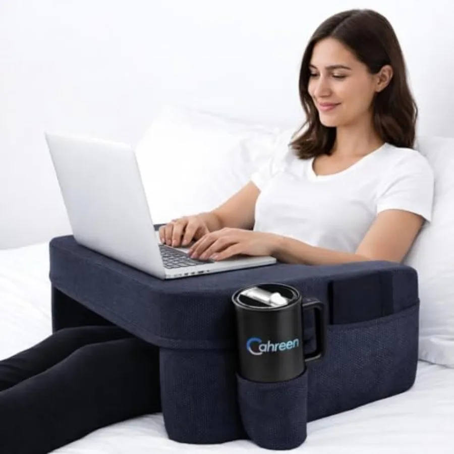 Lap Desk Pillow with 40oz Tumbler, Ergonomic Portable Laptop Desk Cushion for Bed with Arm Support, Gaming Pillow, Reading Pill
Lap Desk Pillow with 40oz Tumbler, Ergonomic Portable Laptop Desk Cushion for Bed with Arm Support, Gaming Pillow, Reading Pill