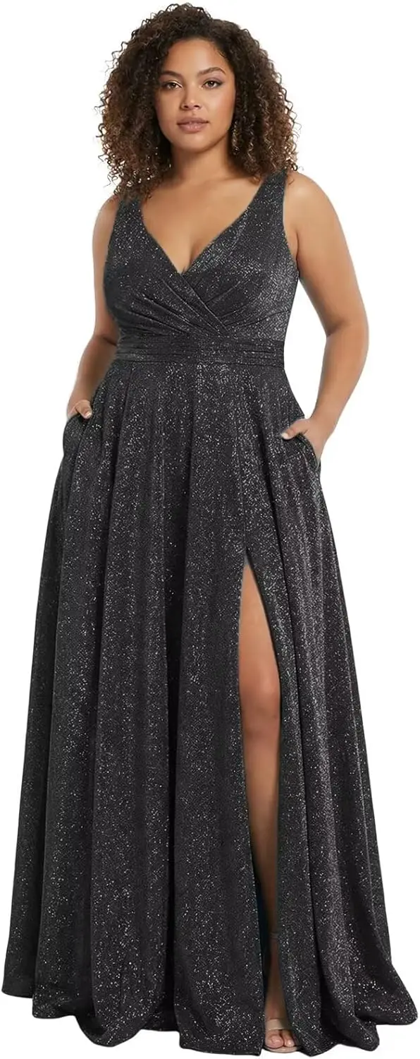 Prom Dresses Long for Women A Line with Pockets V Neck Formal Evening Ball Gown Formal Dress Women Elegant Party Dresses
Prom Dresses Long for Women A Line with Pockets V Neck Formal Evening Ball Gown Formal Dress Women Elegant Party Dresses
