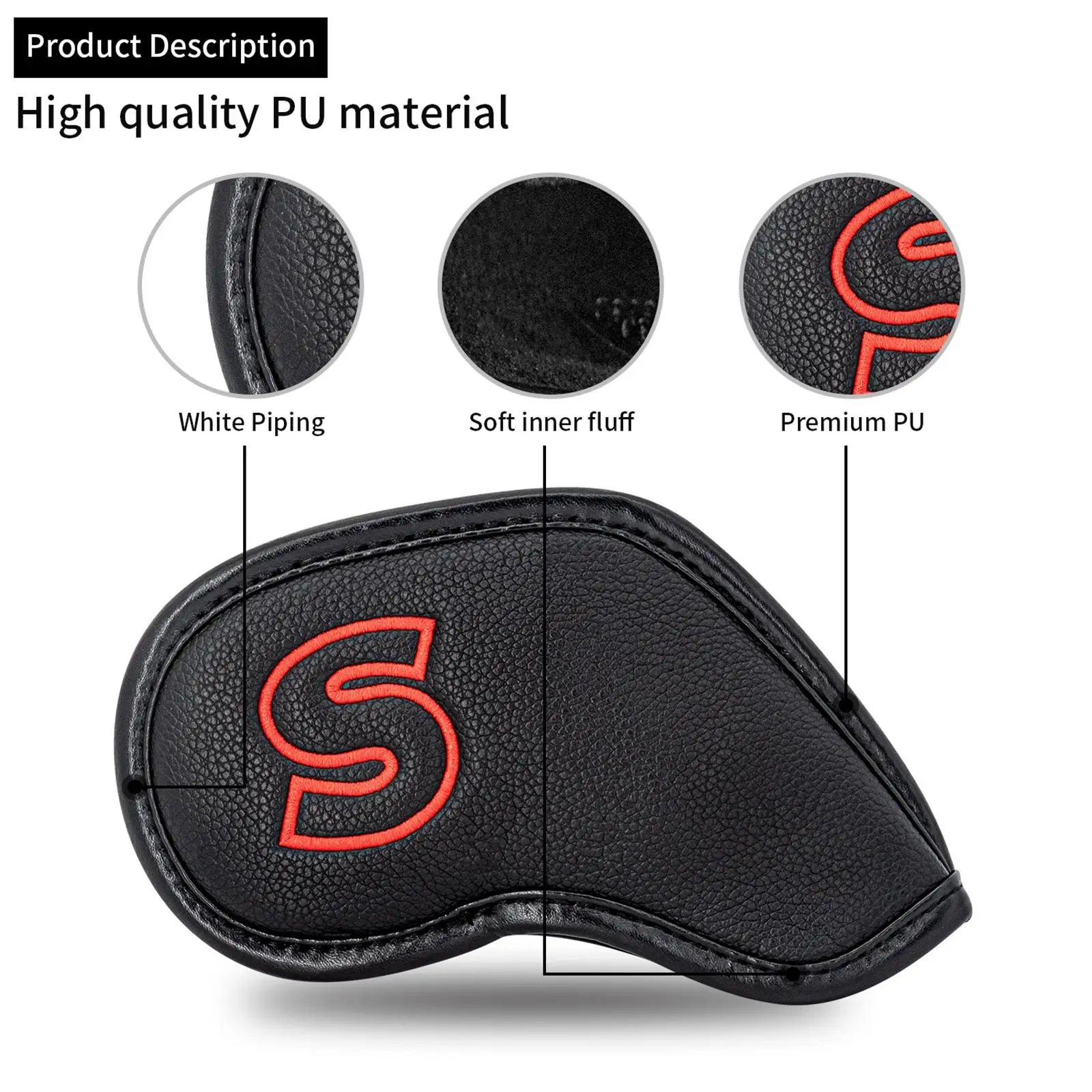 10 Pieces Golf Club Headcovers Accessories Creative Scratchproof Lightweight Golfer Gift Fashion Protective Sleeve Protector
10 Pieces Golf Club Headcovers Accessories Creative Scratchproof Lightweight Golfer Gift Fashion Protective Sleeve Protector