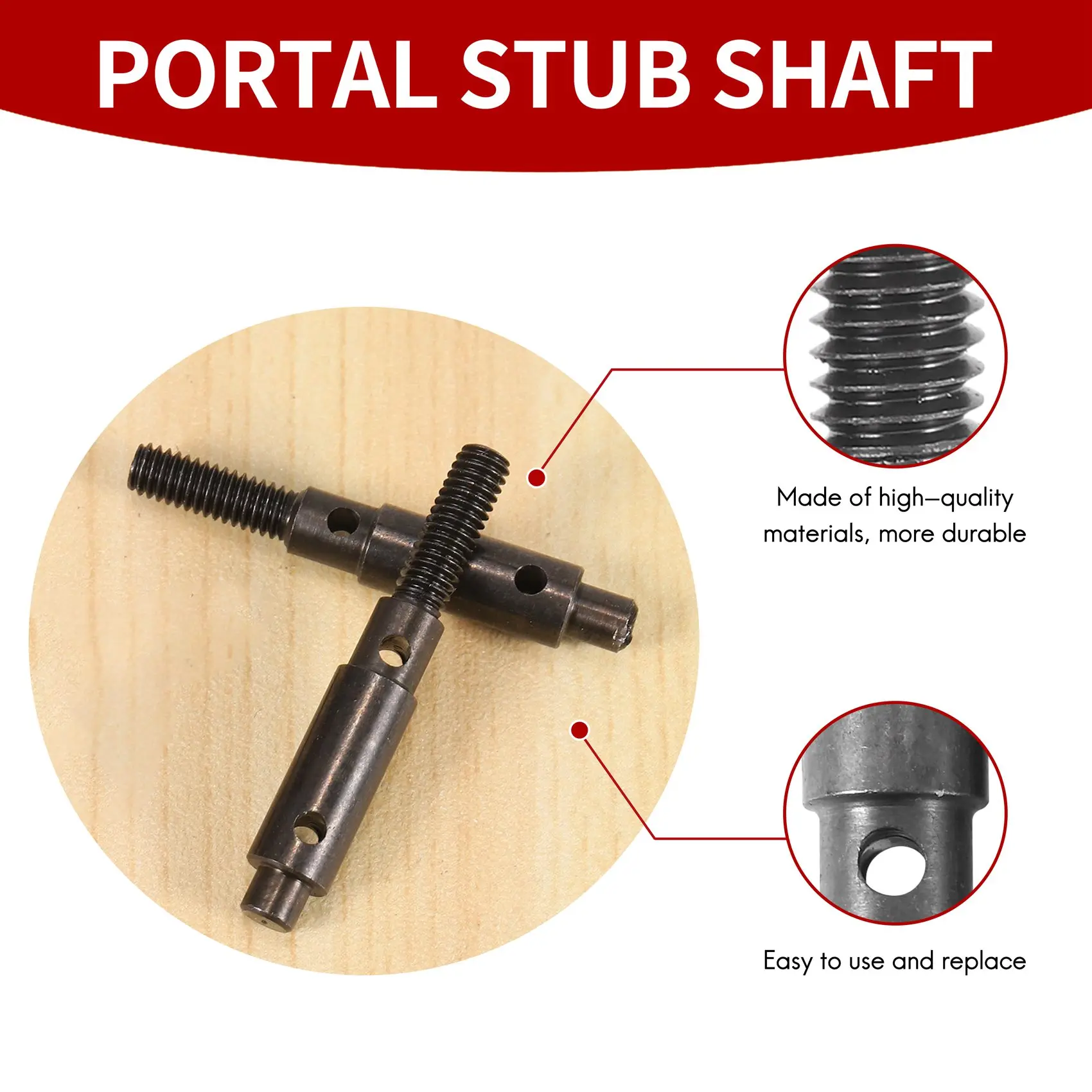 2Pcs Hard Steel Front Rear Portal Stub Axle Drive Shaft For Redcat GEN8 1/10 RC Crawler Car Upgrades Parts Accessories-Y44A
2Pcs Hard Steel Front Rear Portal Stub Axle Drive Shaft For Redcat GEN8 1/10 RC Crawler Car Upgrades Parts Accessories-Y44A