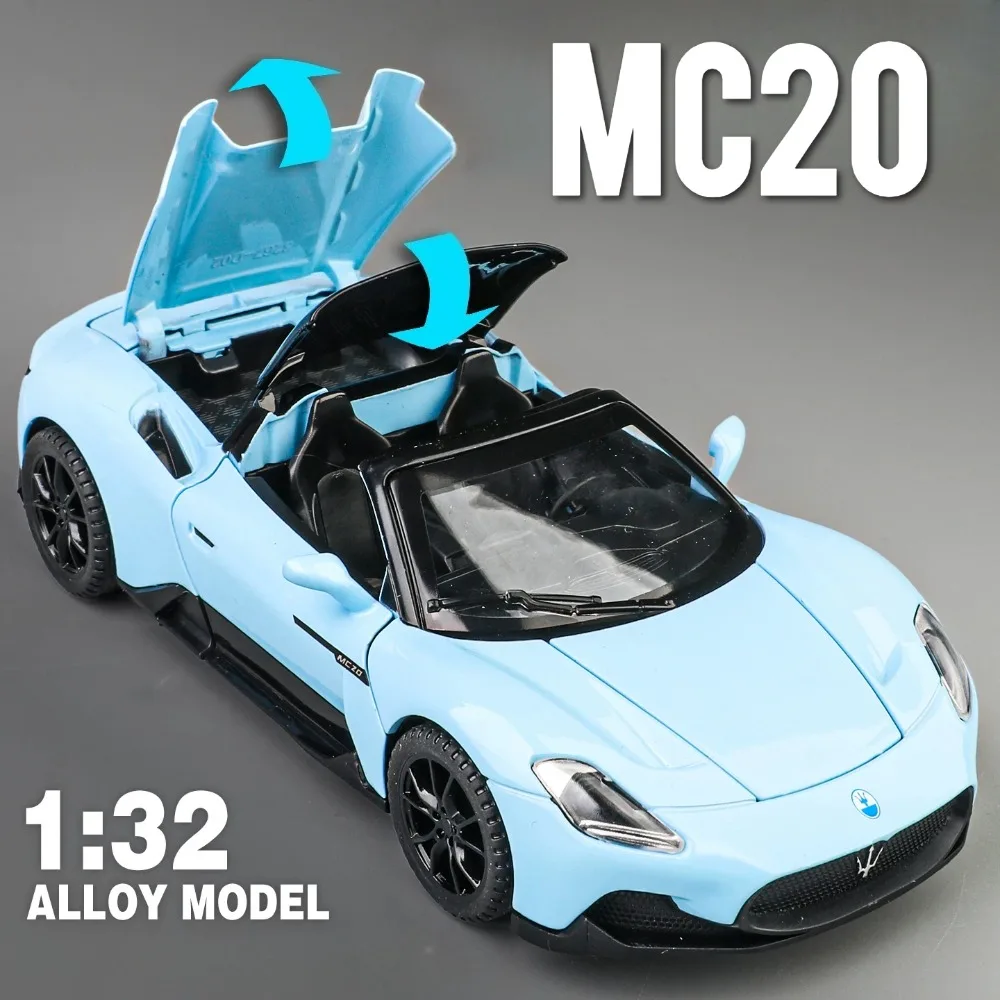 1:32 MC20 Pagani Zonda Car Model Toy Doors Opened Alloy Diecast Convertible Sports Cars Miniature Models Collectible Ornaments
1:32 MC20 Pagani Zonda Car Model Toy Doors Opened Alloy Diecast Convertible Sports Cars Miniature Models Collectible Ornaments