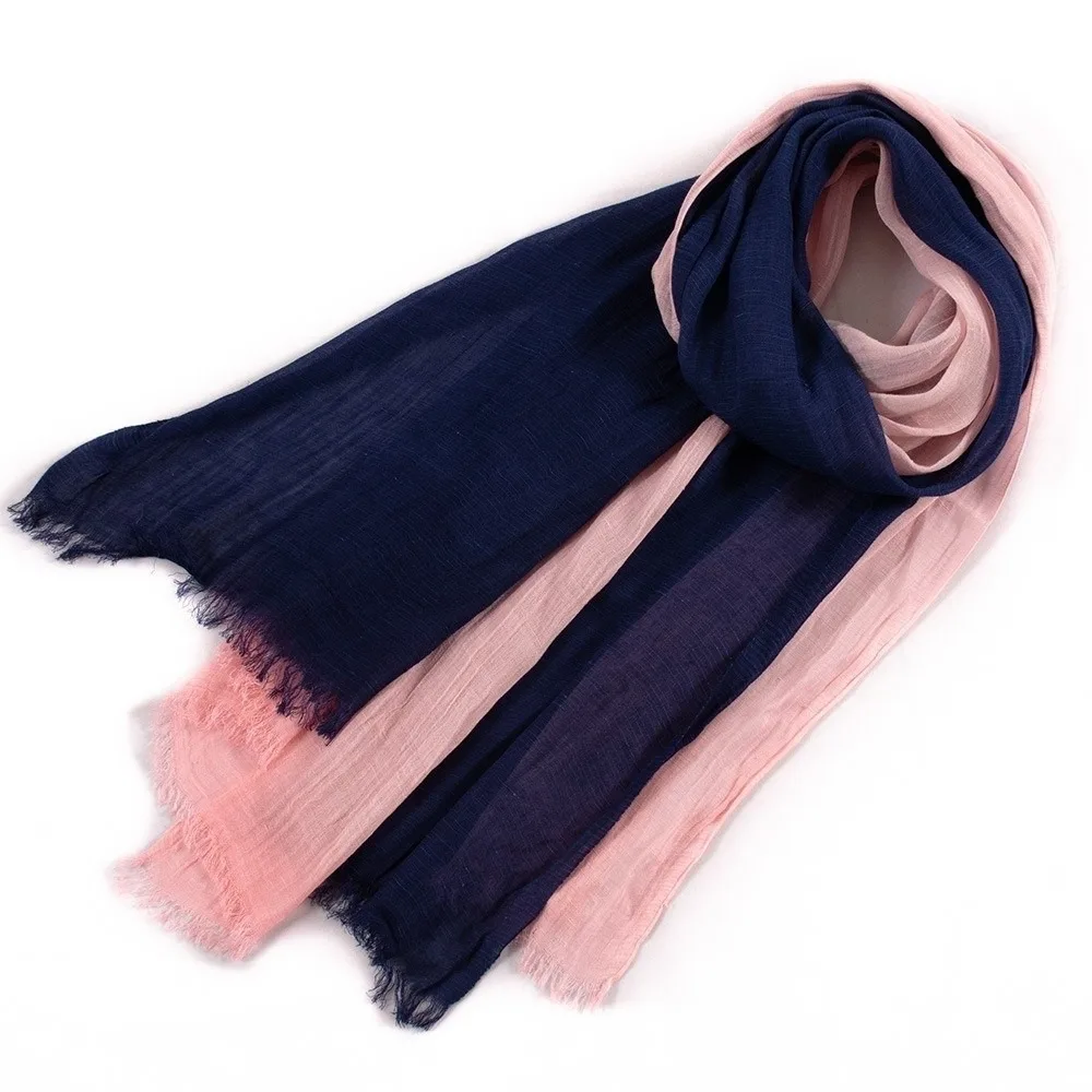 Fashion Thin Fabric Cotton Scarf Simple Elegant Two-Color Scarf Soft Texture Lightweight Long Shawl Vacation
Fashion Thin Fabric Cotton Scarf Simple Elegant Two-Color Scarf Soft Texture Lightweight Long Shawl Vacation