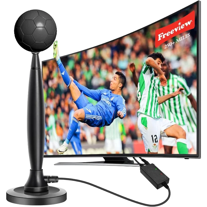 4K Amplified HD Digital TV Antenna Indoor Long 1500 Miles Range Smart TV, Supports 4K 1080p All TV's on VHF UHF Local Channels
4K Amplified HD Digital TV Antenna Indoor Long 1500 Miles Range Smart TV, Supports 4K 1080p All TV's on VHF UHF Local Channels