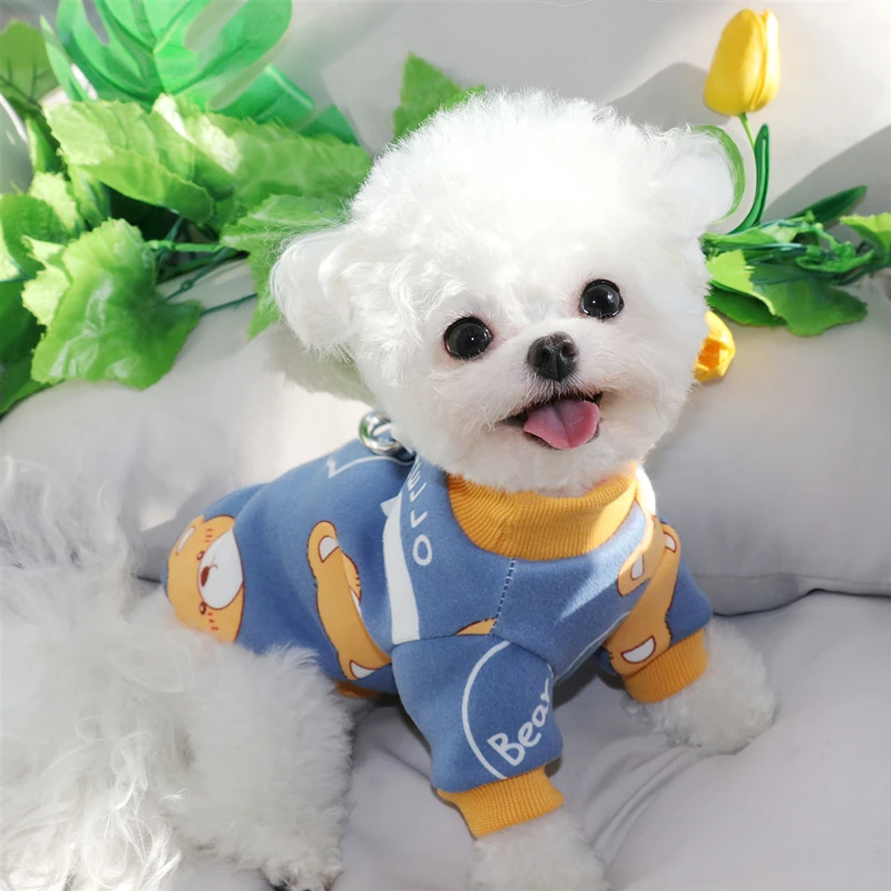 Puppy Cartoon Hoodie Winter Dog Clothes Teddy Warm Pullover Little Bear Printed Two Legged Clothes Pet Supplies
Puppy Cartoon Hoodie Winter Dog Clothes Teddy Warm Pullover Little Bear Printed Two Legged Clothes Pet Supplies