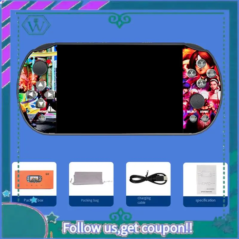Handheld Retro Video Game Console, Preloaded 10000+ 4.3 Inch HD Classic Retro Video Game Kids Adult Birthday Gifts Easy To Use
Handheld Retro Video Game Console, Preloaded 10000+ 4.3 Inch HD Classic Retro Video Game Kids Adult Birthday Gifts Easy To Use