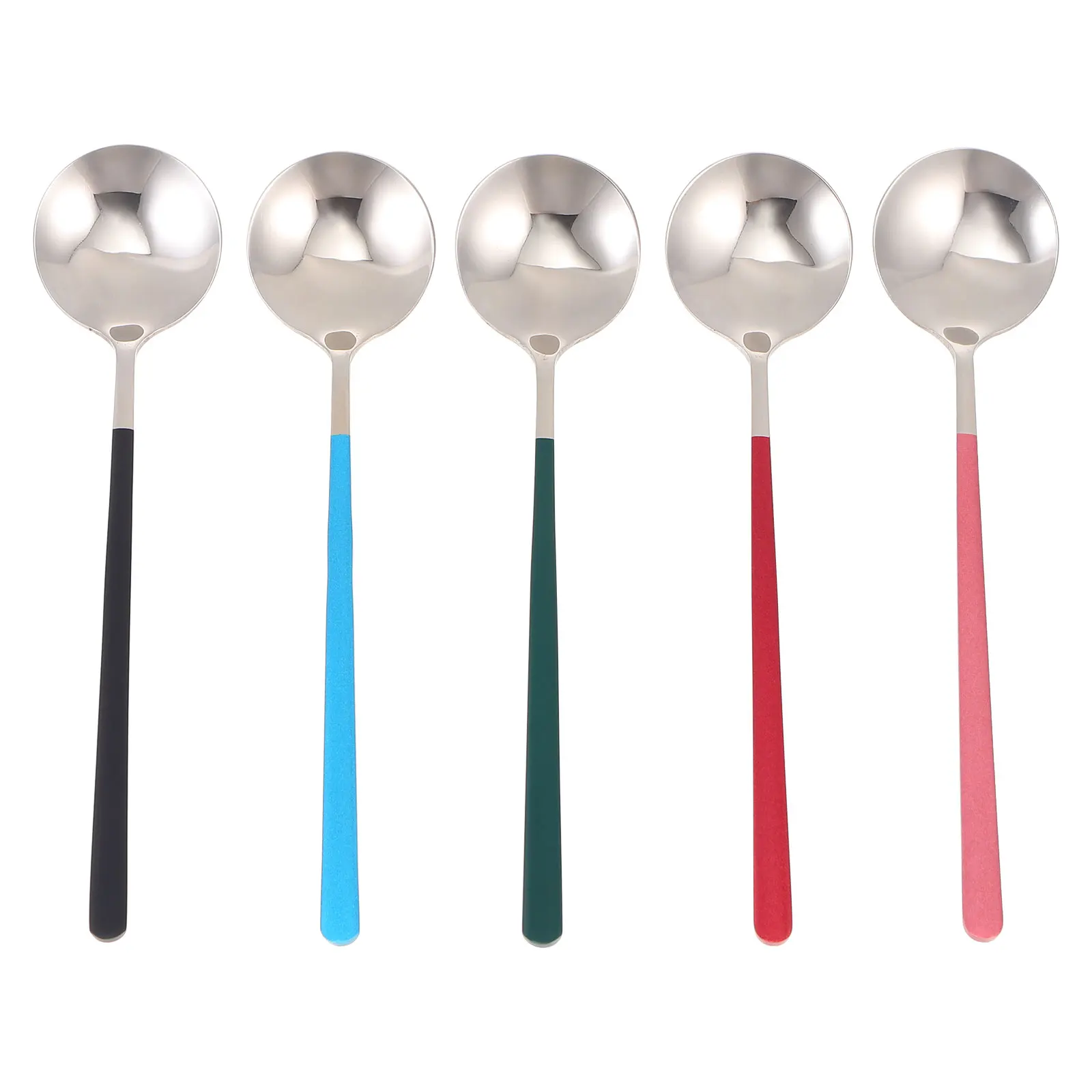 5pcs Stainless Steel Spoons Easy for Desserts Cakes Ice Cream Yogurt Kitchen Tableware Home Bar utensils
5pcs Stainless Steel Spoons Easy for Desserts Cakes Ice Cream Yogurt Kitchen Tableware Home Bar utensils