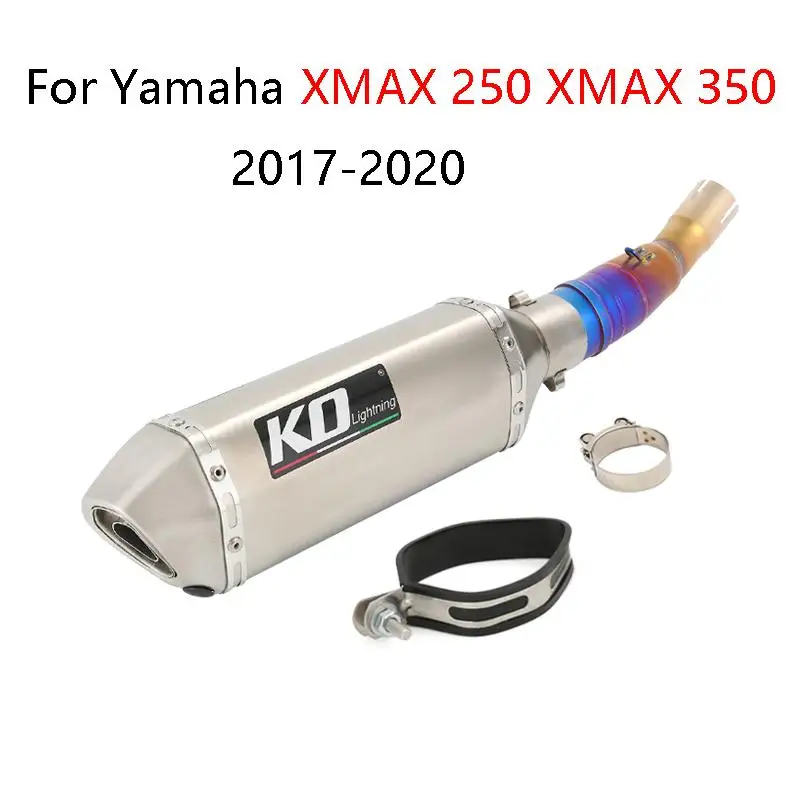 Slip On For Yamaha XMAX 250 XMAX350 2017-2020 Motorcycle Exhaust System 51mm Muffler Escape Stainless Steel Mid Link Pipe
Slip On For Yamaha XMAX 250 XMAX350 2017-2020 Motorcycle Exhaust System 51mm Muffler Escape Stainless Steel Mid Link Pipe