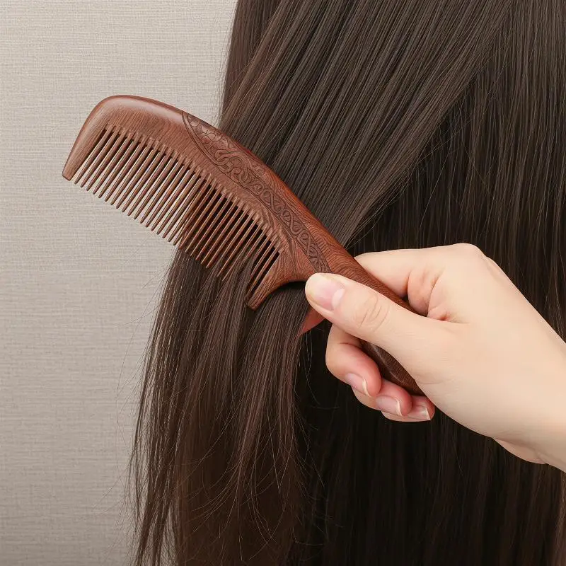 Pocket Wooden Comb Natural Black Gold Sandalwood Ultra-narrow-tooth Wooden Comb Anti-static Lice And Beard Comb Hairstyle
Pocket Wooden Comb Natural Black Gold Sandalwood Ultra-narrow-tooth Wooden Comb Anti-static Lice And Beard Comb Hairstyle