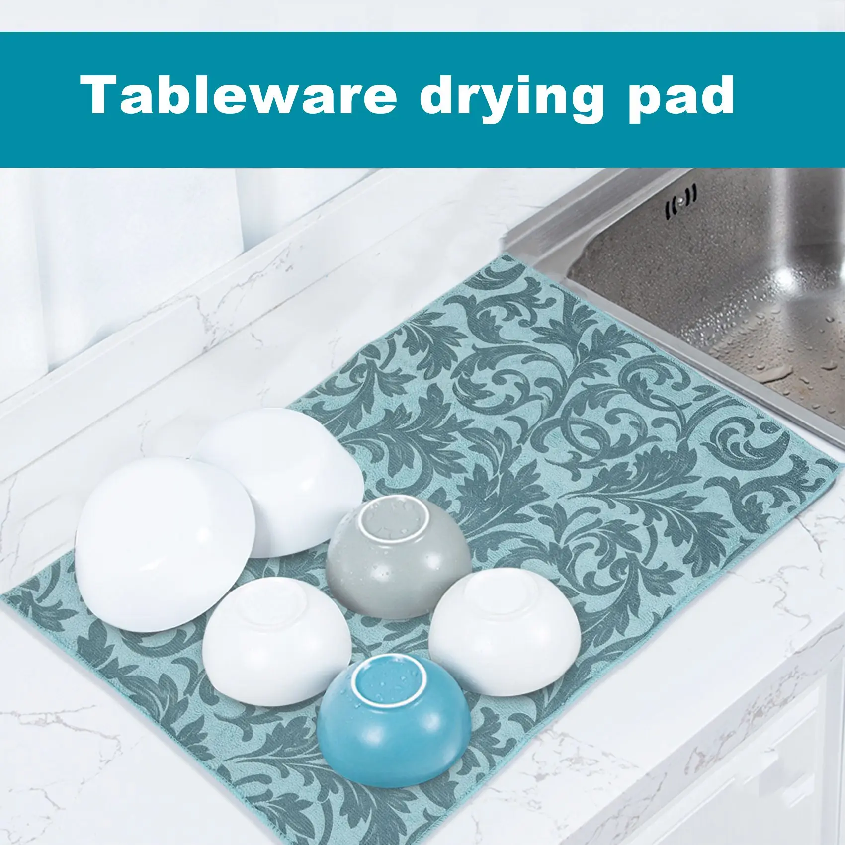 (Top DHDL)2 Pack Dish Drying Mat Absorbent Drying Mat Machine Washable Dish Drying Mats for Kitchen Counter Large (Blue Vine)
(Top DHDL)2 Pack Dish Drying Mat Absorbent Drying Mat Machine Washable Dish Drying Mats for Kitchen Counter Large (Blue Vine)