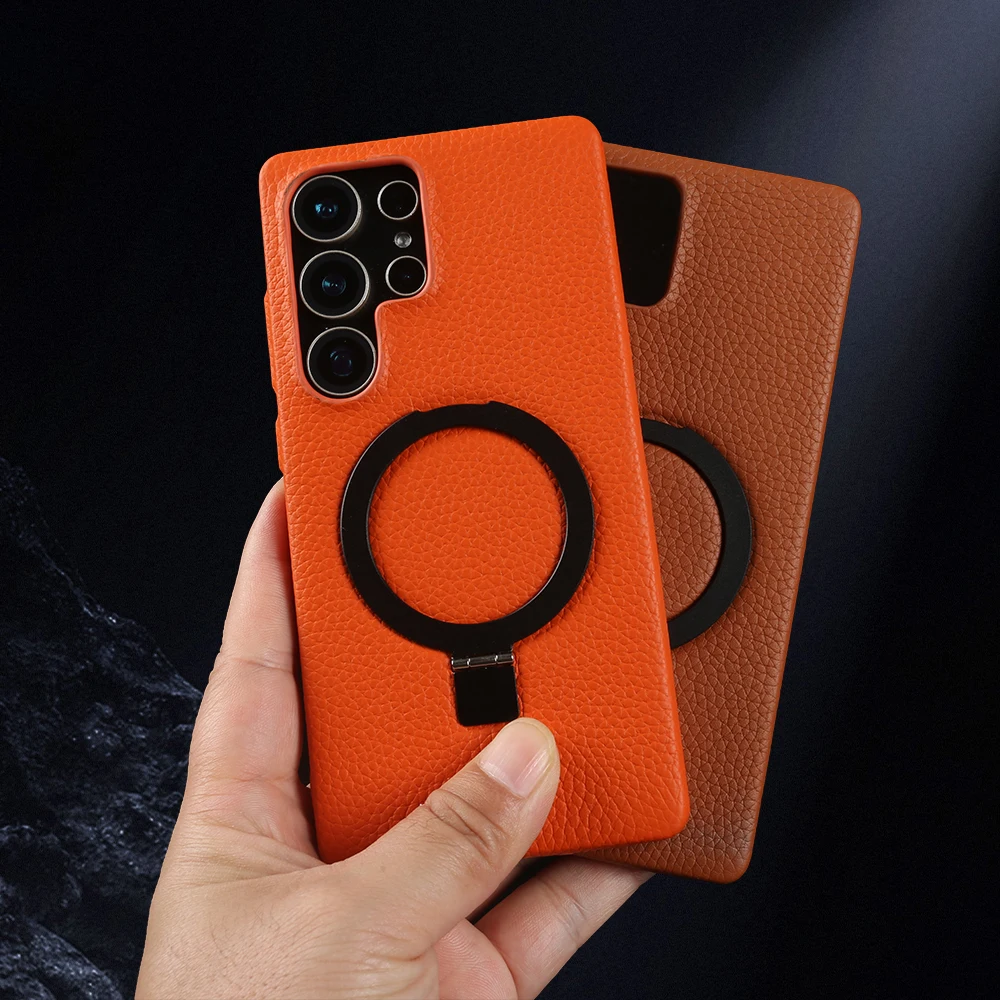 For Magsafe Bracket Real Genuine Leather Case For Samsung Galaxy S26 Ultra S24 Plus S25 Edge S23 FE S22 S21 S20 Phone Case Cover
For Magsafe Bracket Real Genuine Leather Case For Samsung Galaxy S26 Ultra S24 Plus S25 Edge S23 FE S22 S21 S20 Phone Case Cover