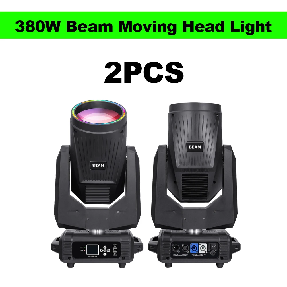 2PCS 380W Beam Moving Head Light LED Strip 8+16+24 Prism 14 Color 13 Static Gobos 16CH DMX Stage Light for Bar Concert Wedding
2PCS 380W Beam Moving Head Light LED Strip 8+16+24 Prism 14 Color 13 Static Gobos 16CH DMX Stage Light for Bar Concert Wedding