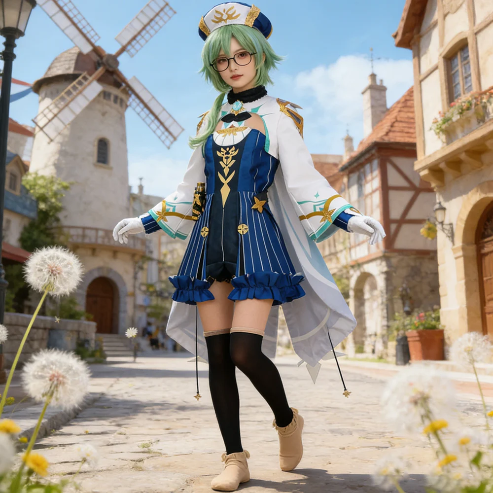 Genshin Impact Sato Cosplay Costume Alchemist Outfit for Women, Knights of Favonius Role Play Dress
Genshin Impact Sato Cosplay Costume Alchemist Outfit for Women, Knights of Favonius Role Play Dress
