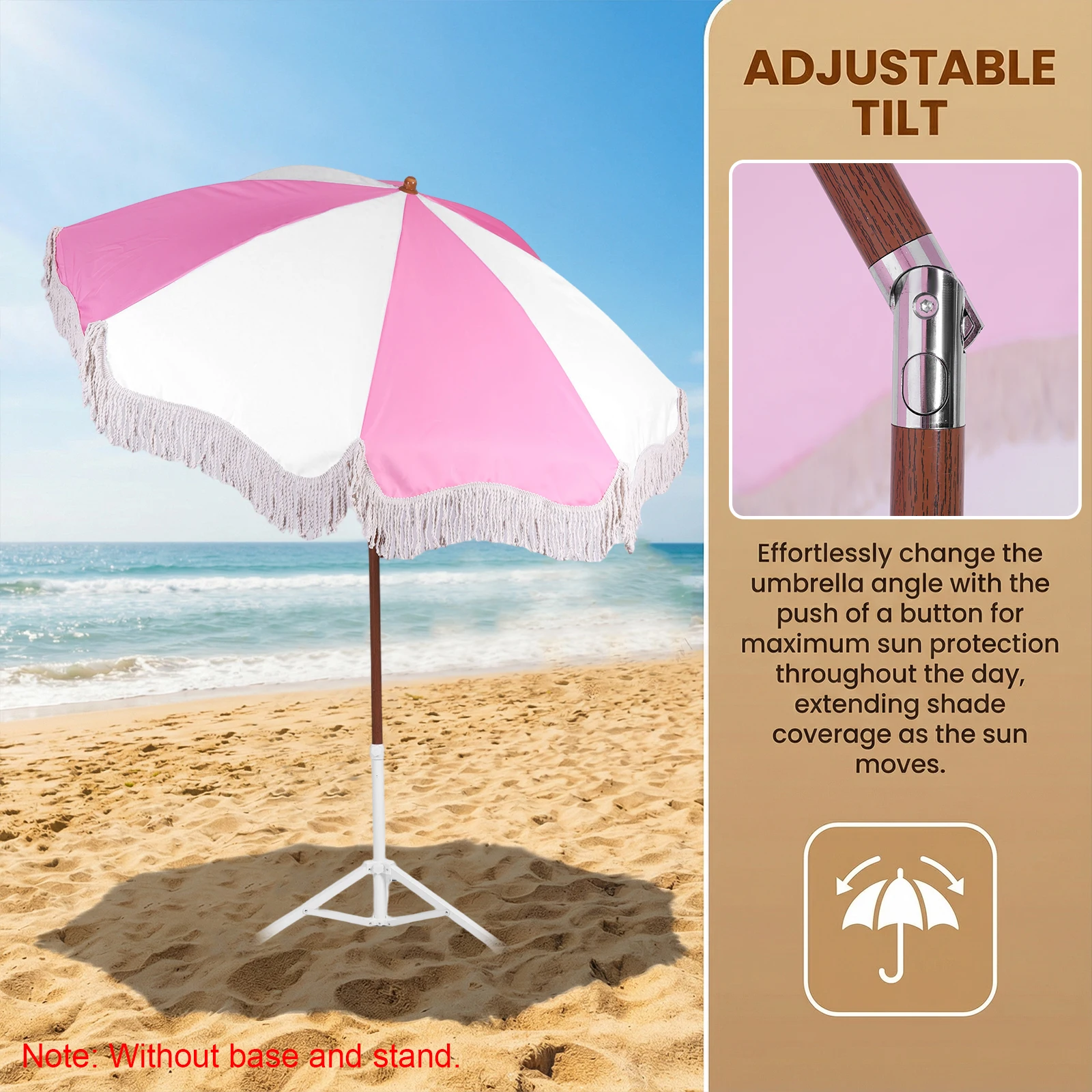 Portable Outdoor Umbrellas Multi-Purpose UV Protection Parasol Leisure Tassel Umbrella for Courtyard/Swimming Pool/Balcony
Portable Outdoor Umbrellas Multi-Purpose UV Protection Parasol Leisure Tassel Umbrella for Courtyard/Swimming Pool/Balcony