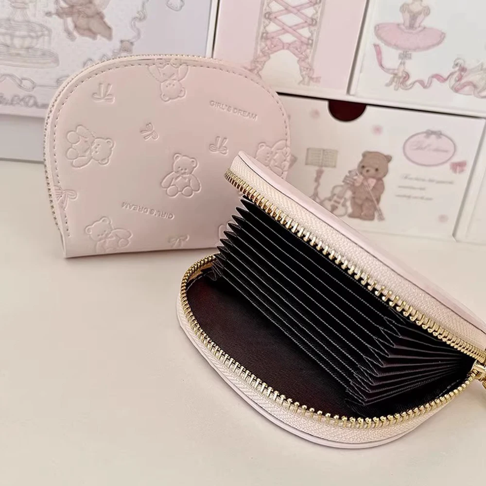 Cute Women'S Wallet Pu Leather Coin Purse Multi Slot Coin Purse Gentle Small Card Holder For Pockets School Schoolbags
Cute Women'S Wallet Pu Leather Coin Purse Multi Slot Coin Purse Gentle Small Card Holder For Pockets School Schoolbags