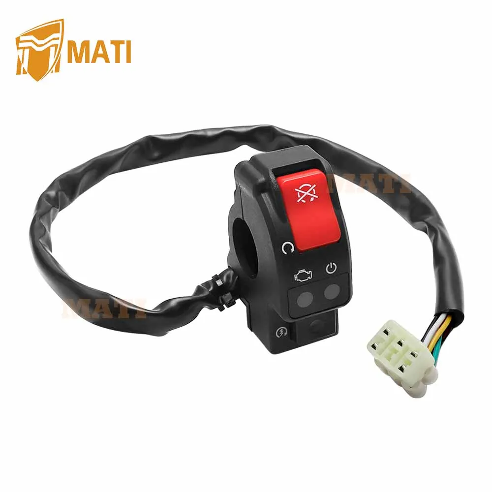 M MATI Right Side Start Stop Kill Switch Button for Honda CRF110F CRF125F CRF125FB Big Wheel 2019-2024 35130-K28-A61 
M MATI Right Side Start Stop Kill Switch Button for Honda CRF110F CRF125F CRF125FB Big Wheel 2019-2024 35130-K28-A61