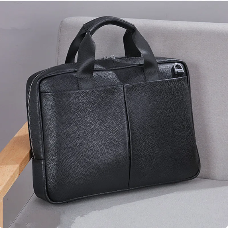 New 15.6 Inch Laptop Bag Genuine Cow Leather Men's Briefcase Large Fashion Shoulder Handbags Business Bags for Man
New 15.6 Inch Laptop Bag Genuine Cow Leather Men's Briefcase Large Fashion Shoulder Handbags Business Bags for Man