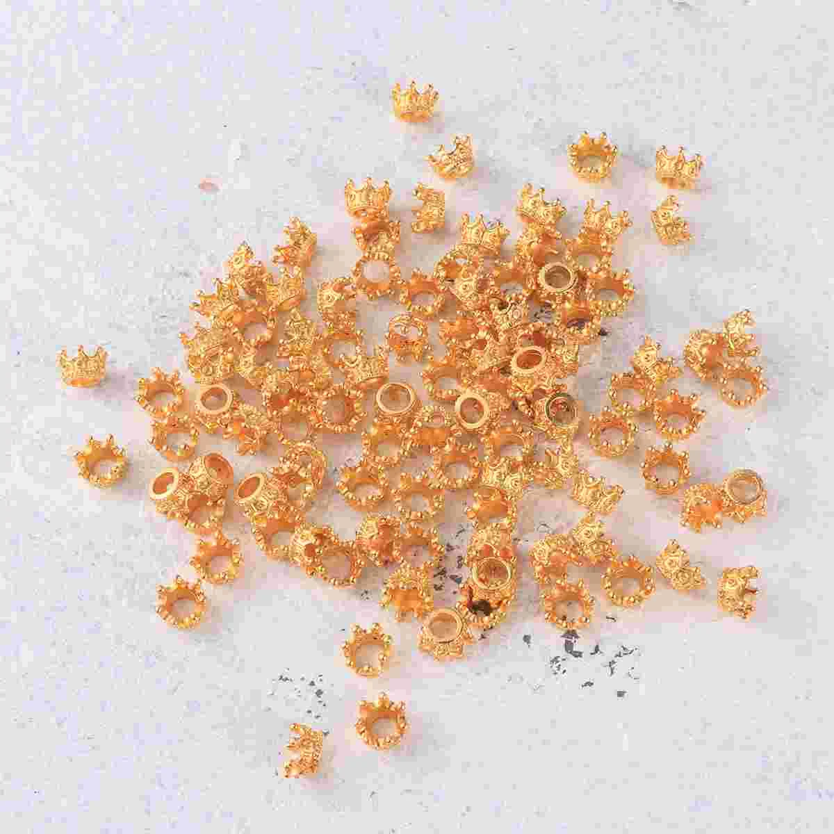 100pcs 10mm Exquisite Three-dimensional Crown Connectors for Jewelry DIY Retro Alloy Decoration Accessories for Jewelry (Gold)
100pcs 10mm Exquisite Three-dimensional Crown Connectors for Jewelry DIY Retro Alloy Decoration Accessories for Jewelry (Gold)