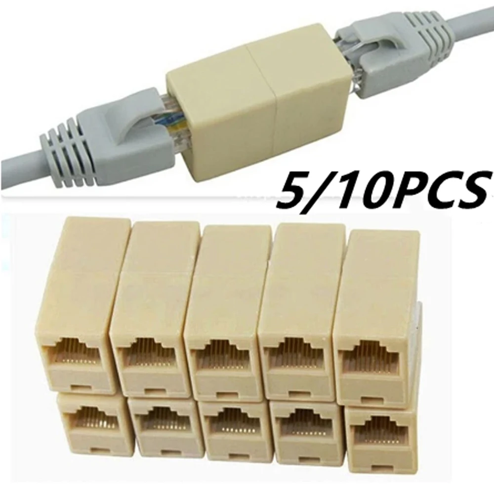 5/10pcs New Alloy Internet Tools RJ45 CAT5 Coupler Plug Adapter Network LAN Cable Extender Connector Set
5/10pcs New Alloy Internet Tools RJ45 CAT5 Coupler Plug Adapter Network LAN Cable Extender Connector Set