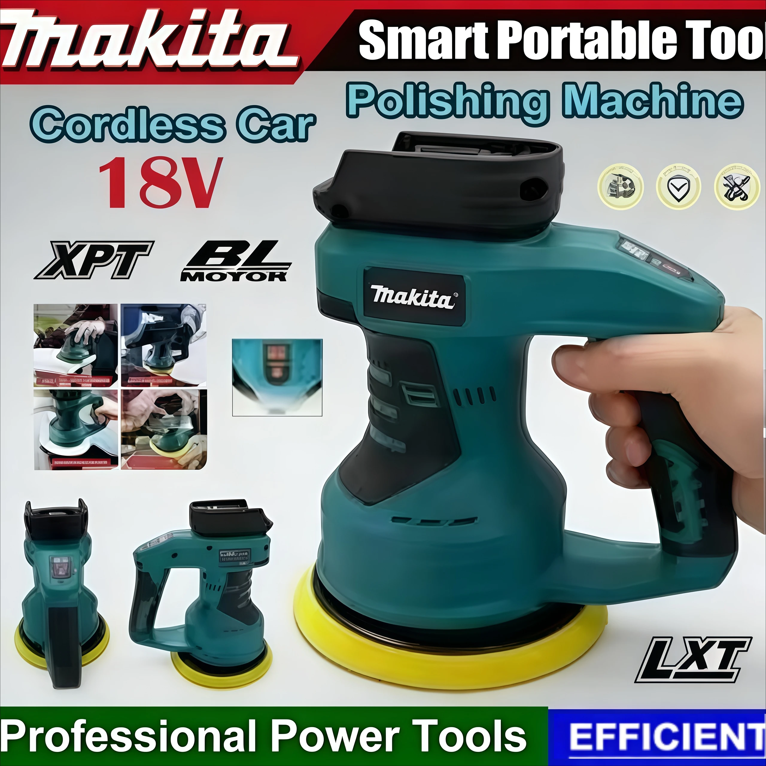 Makita 8 Gears Rechargeable Cordless Adjustable Electric Car Polisher Auto Waxing Sealing Glaze Tool
Makita 8 Gears Rechargeable Cordless Adjustable Electric Car Polisher Auto Waxing Sealing Glaze Tool