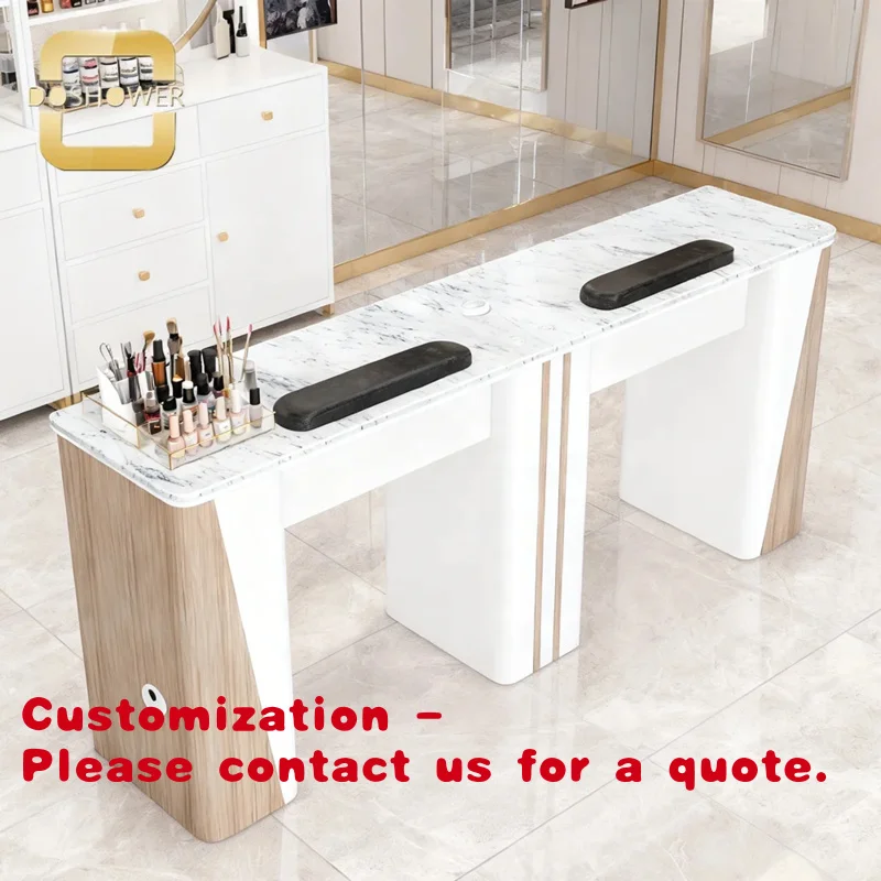 Customize.Beauty Salon Furniture & Equipment of Double Manicure Table with Vent Pipes Customized Marble Top Nail Station Sup
Customize.Beauty Salon Furniture & Equipment of Double Manicure Table with Vent Pipes Customized Marble Top Nail Station Sup
