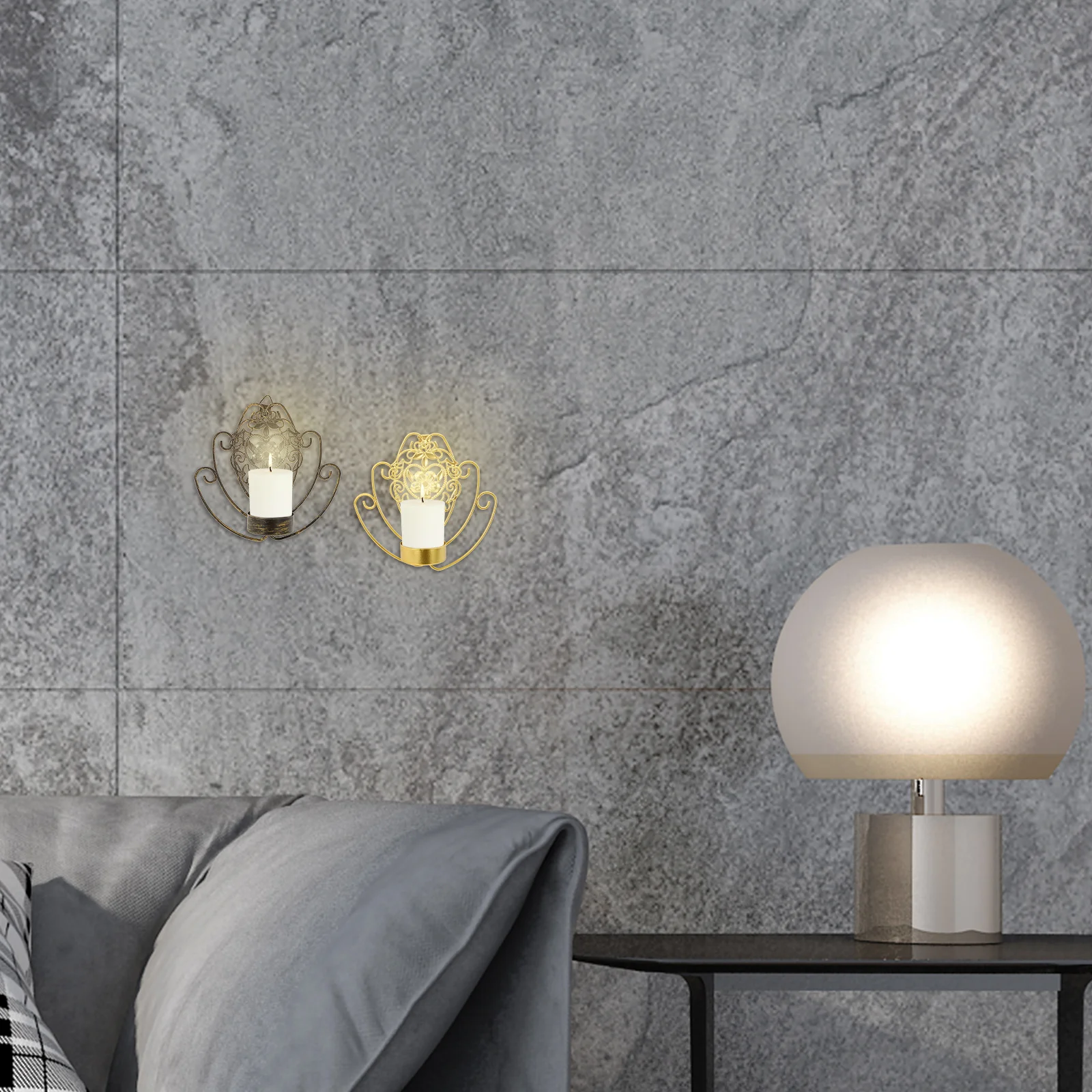 2Pcs Wall Holder Metal Material Multi-Angle Design Wall Mounted Stand Decoration Candlestick
2Pcs Wall Holder Metal Material Multi-Angle Design Wall Mounted Stand Decoration Candlestick