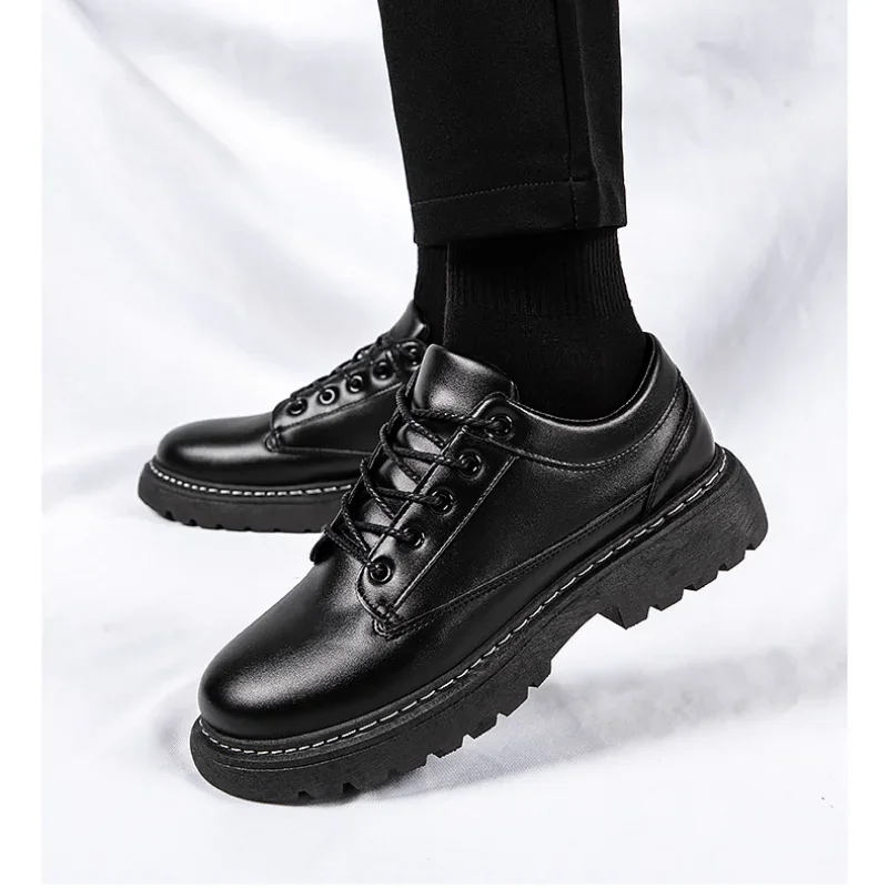 Business Black Leather Shoes Men Hong Kong Style Low-top Men Shoes Young Men Casual Shoes Fashion Shoes
Business Black Leather Shoes Men Hong Kong Style Low-top Men Shoes Young Men Casual Shoes Fashion Shoes