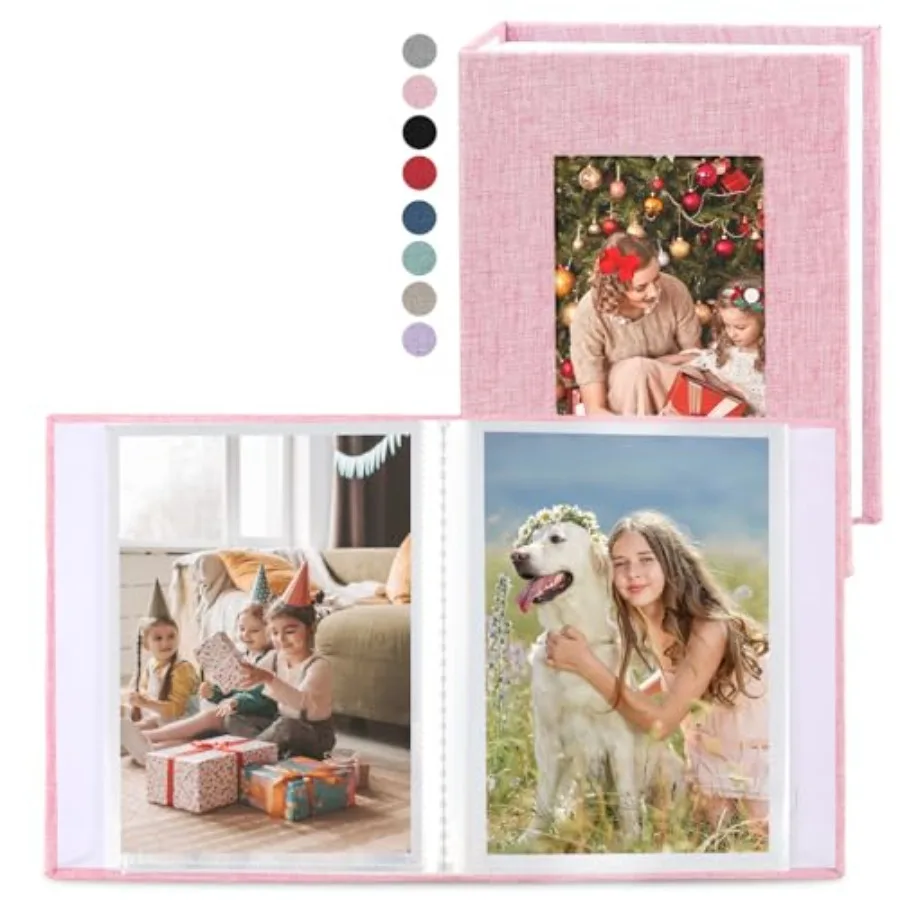 2 Pack Photo Album, Linen Cover Photo Book, Small Photo Album Book for 36 Pockets Hold 72 Pictures, Picture Book for Photos Fam
2 Pack Photo Album, Linen Cover Photo Book, Small Photo Album Book for 36 Pockets Hold 72 Pictures, Picture Book for Photos Fam