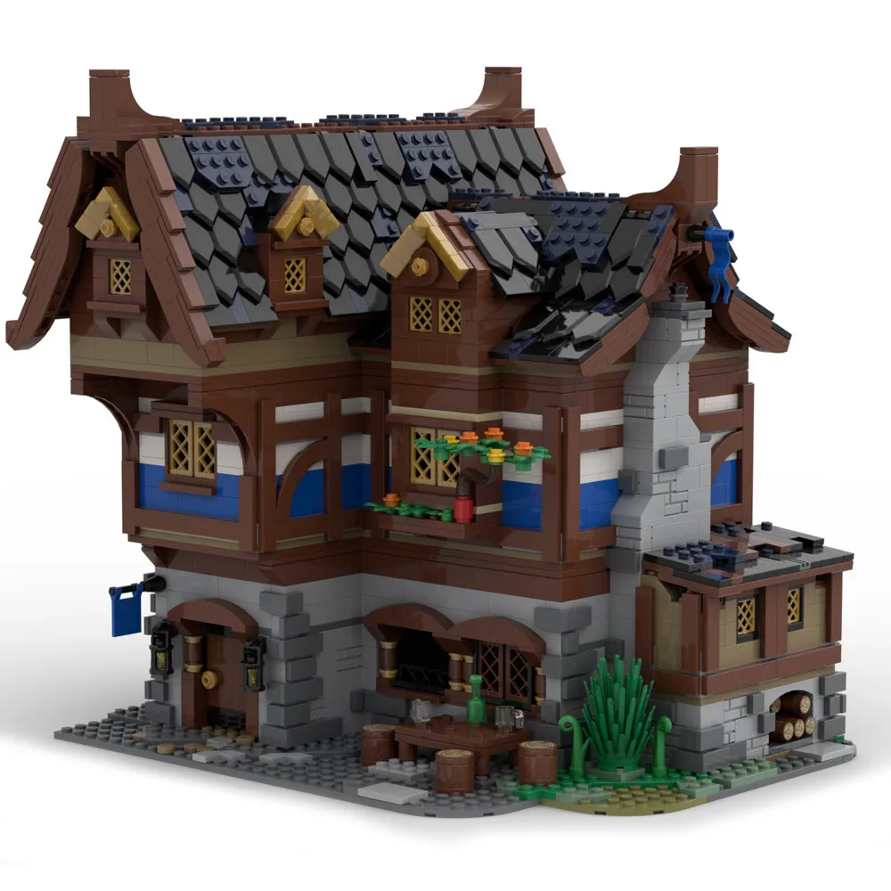 MOC-70187 MEDIEVAL TAVERN and Hotel with Interior Modular Building 2326 Parts
MOC-70187 MEDIEVAL TAVERN and Hotel with Interior Modular Building 2326 Parts