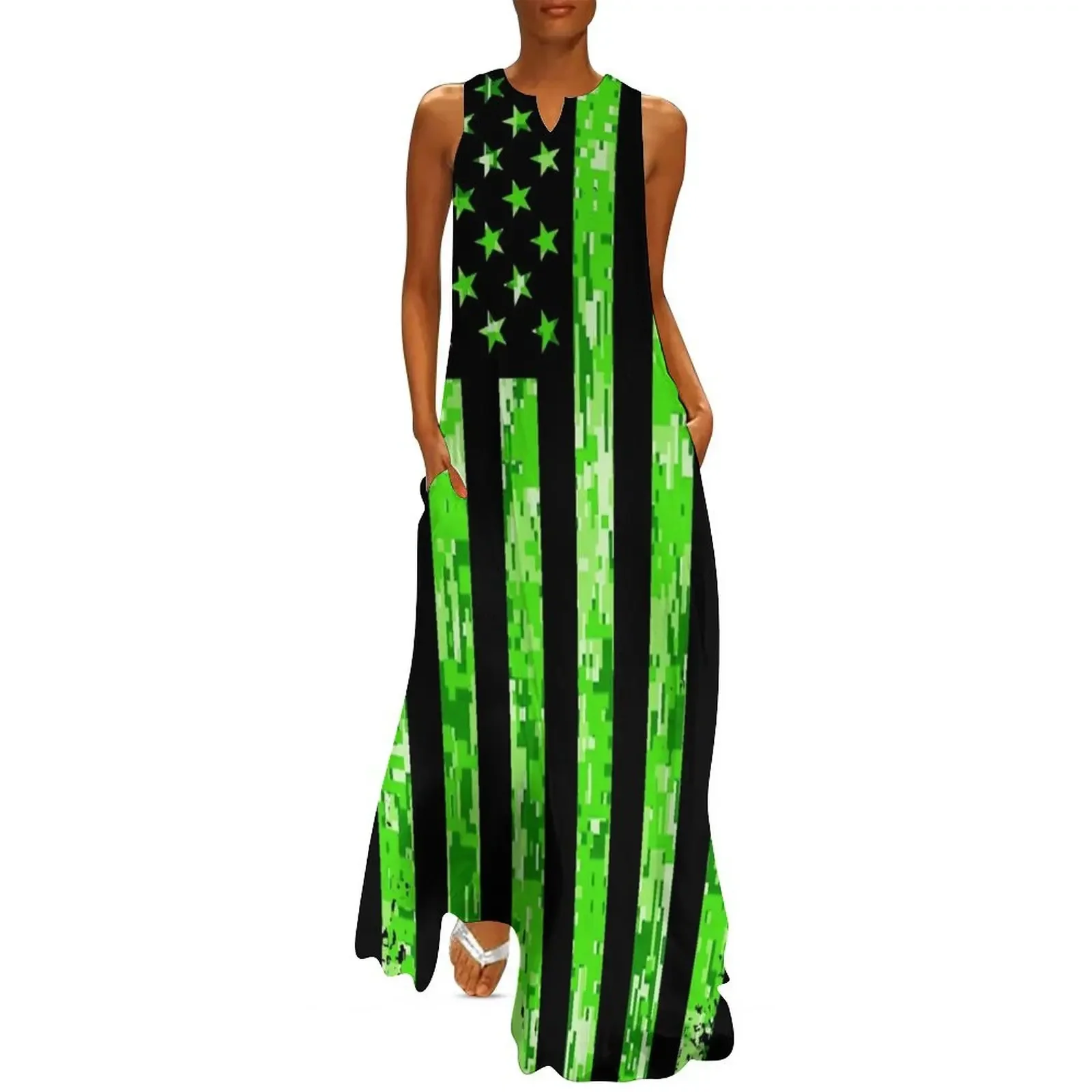 Lime Green Digital Camo American Flag Long Dress prom dress long dress women prom 2025
Lime Green Digital Camo American Flag Long Dress prom dress long dress women prom 2025