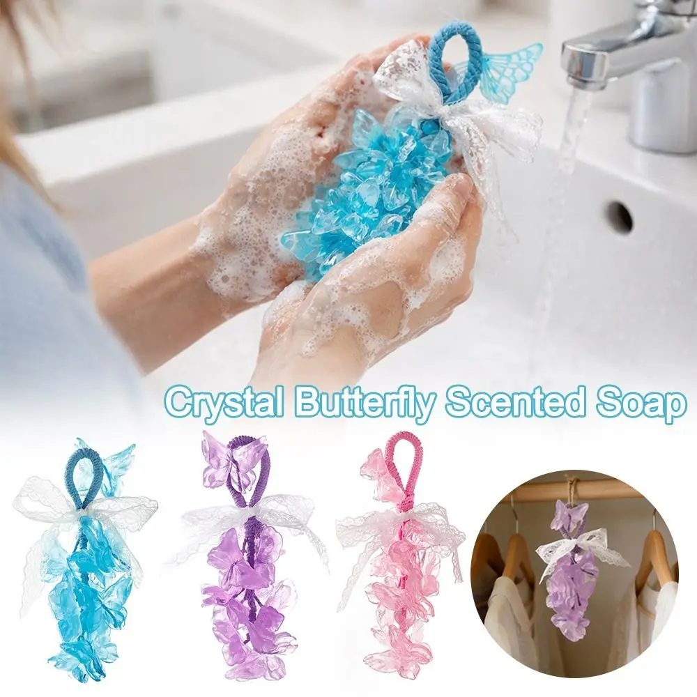 Transparent Crystal Butterfly Scented Soap Gentle Rich Foam Cleansing Soap Hanging Simulated Butterfly Cold Soap for Shower
Transparent Crystal Butterfly Scented Soap Gentle Rich Foam Cleansing Soap Hanging Simulated Butterfly Cold Soap for Shower