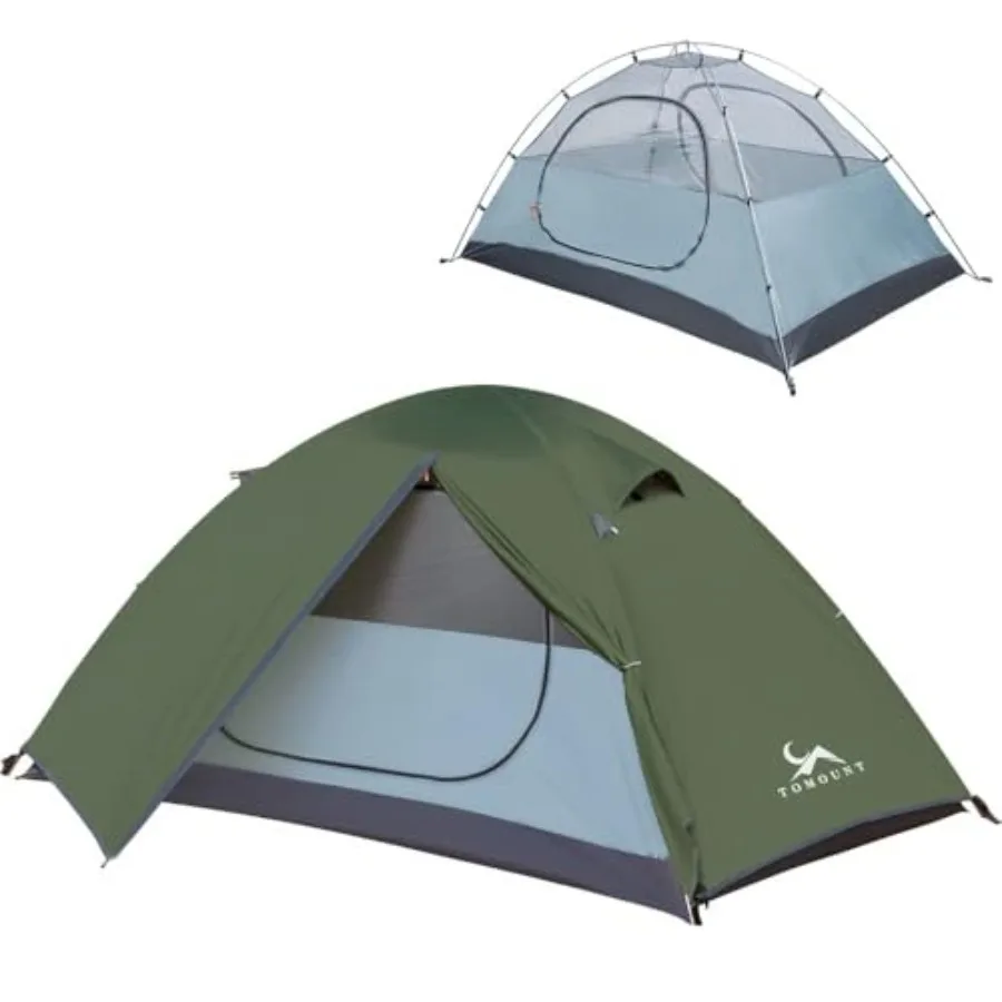 TOMOUNT Backpacking Tent - Waterproof Lightweight Double Layer Free-Standing Aluminum Pole for Outdoor Camping Hiking 4 Season
TOMOUNT Backpacking Tent - Waterproof Lightweight Double Layer Free-Standing Aluminum Pole for Outdoor Camping Hiking 4 Season